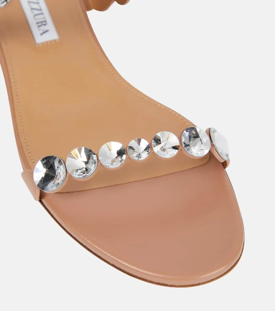 Aquazzura Maxi-Tequila embellished leather sandals