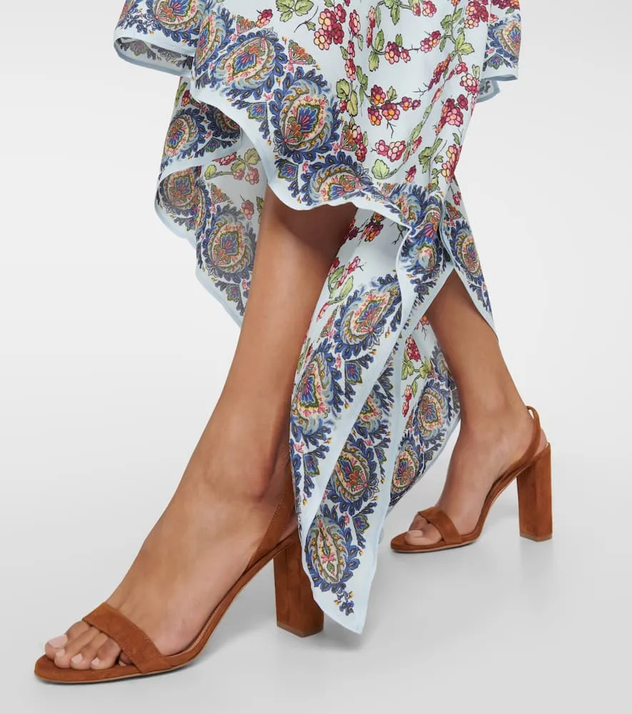 Aquazzura So Nude Block suede sandals