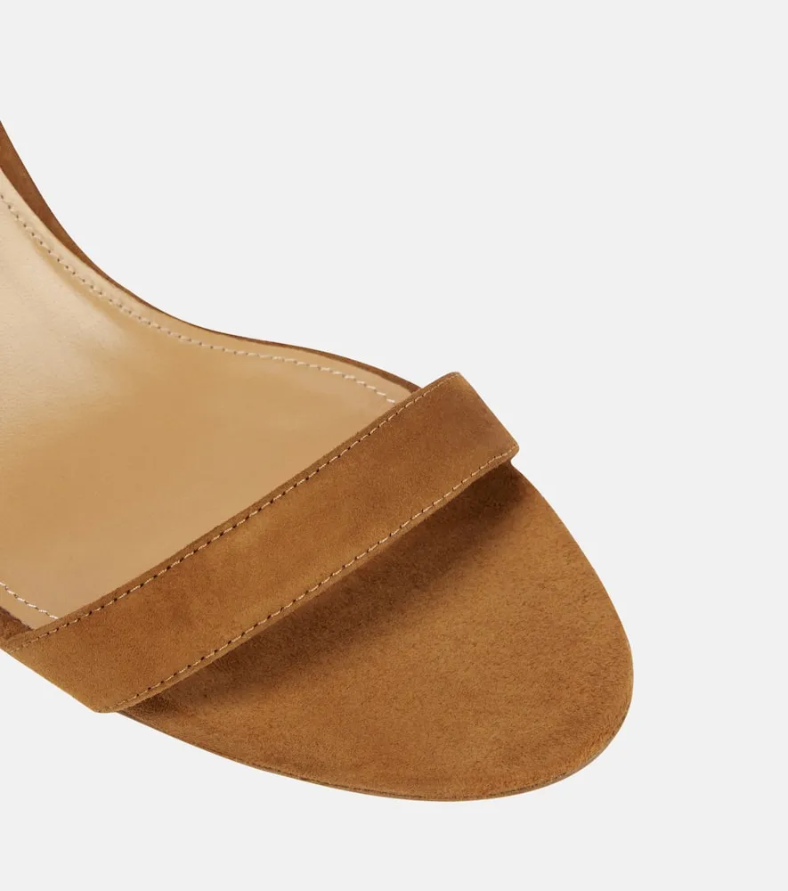 Aquazzura So Nude Block suede sandals