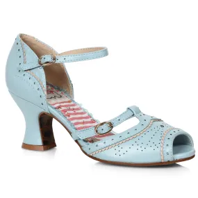 BP253-NICOLE 2.5" Two Toned T-Strap Peep Toe Shoe