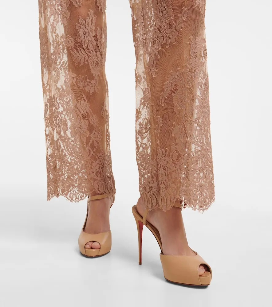 Christian Louboutin Jenlove Alta 120 leather peep-toe pumps