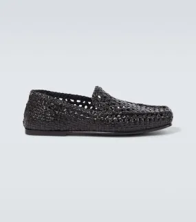 Dolce&Gabbana Woven leather driving shoes