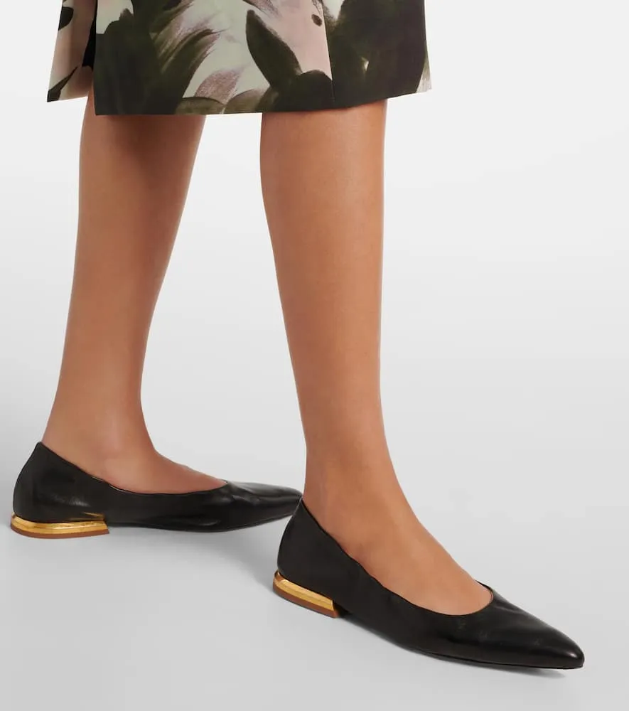Dries Van Noten Leather ballet flats