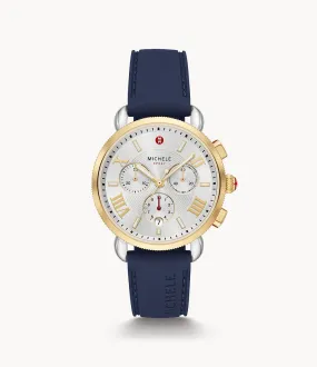 Michele Sporty Sport Sail Midnight Silicone Watch