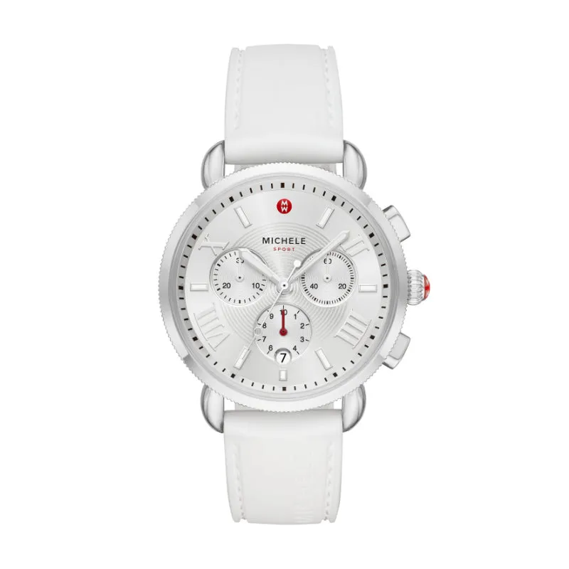 Michele Sporty Sport Sail White Silicone Watch