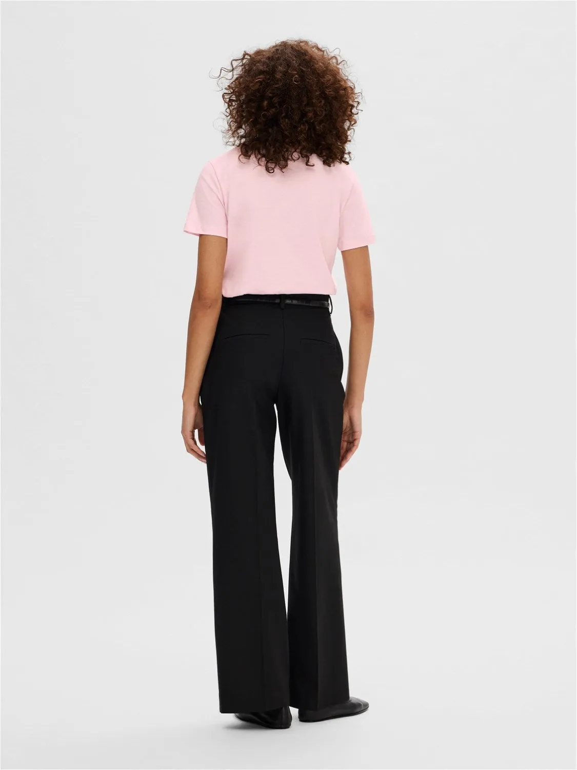 Myessential Ss O-Neck Tee - Cradle Pink