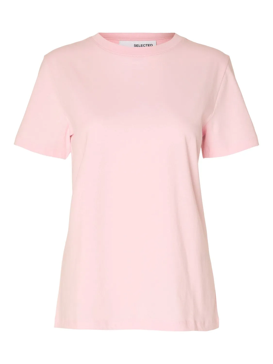 Myessential Ss O-Neck Tee - Cradle Pink