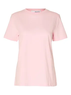 Myessential Ss O-Neck Tee - Cradle Pink