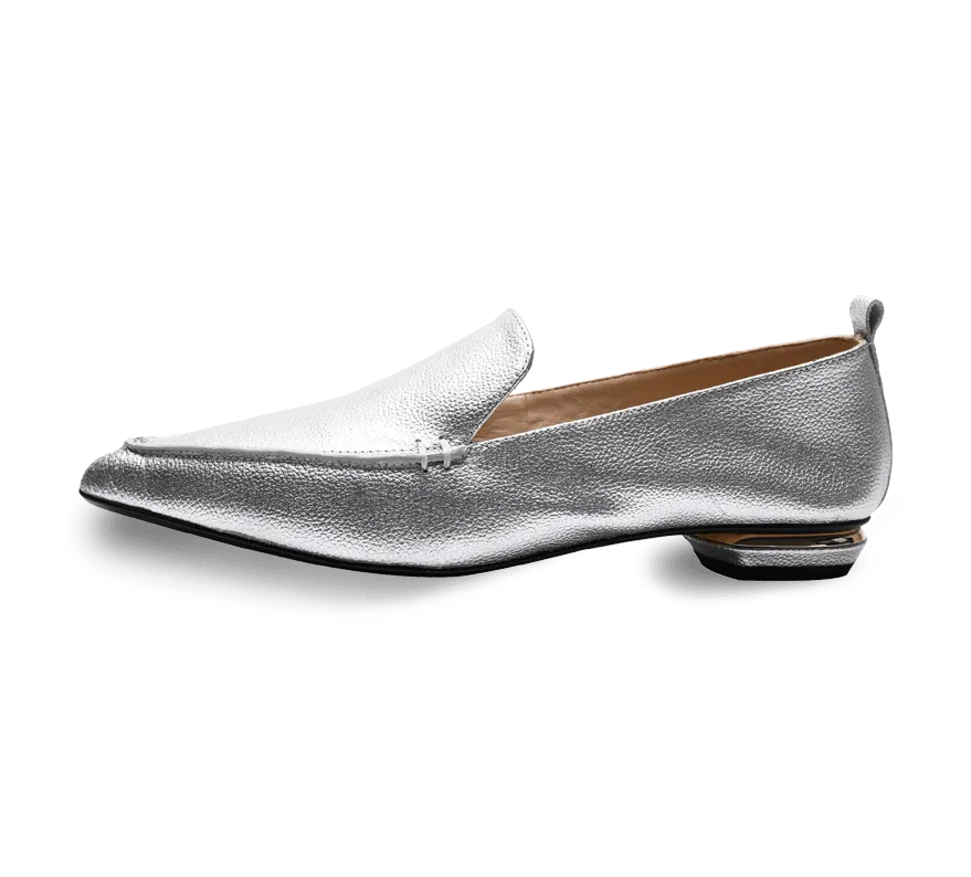 Octavia Beveled Heel Loafer