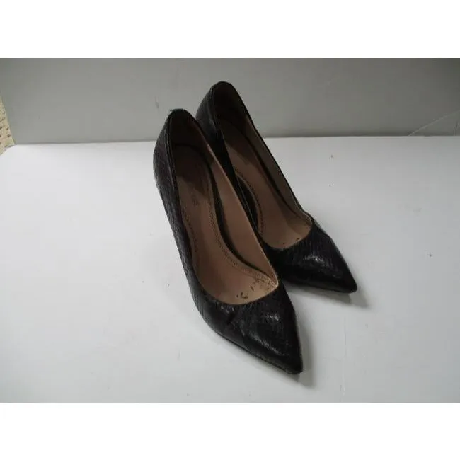 Pour La Victoire Purple Snakeskin Pointed Toe Heels Pumps Size Us