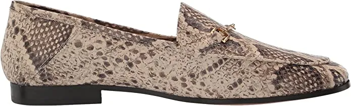 Sam Edelman Loraine Stone Almond Toe Slip On Stacked Heel Fashion Loafers